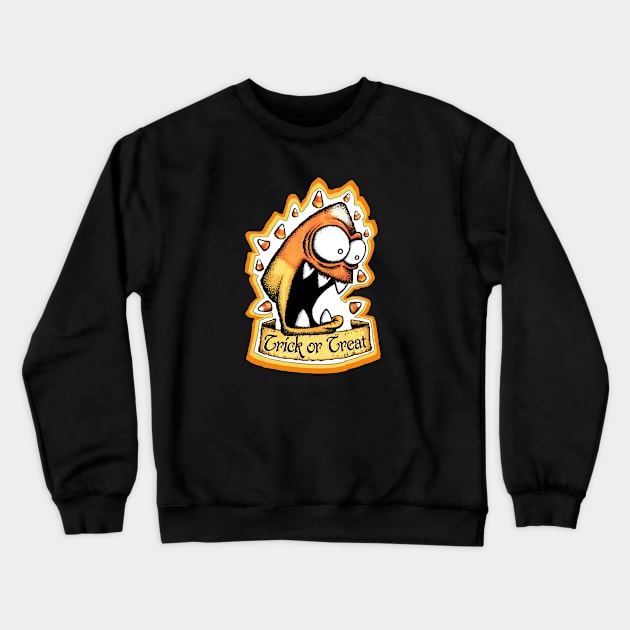 Angry Candy Crewneck Sweatshirt by PungentBasementArt